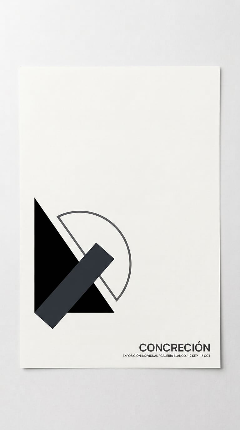 Concreción — cartel de exposición