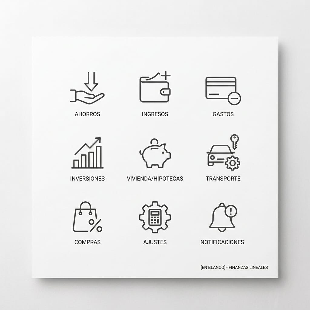 Finanzas Lineales — iconografía