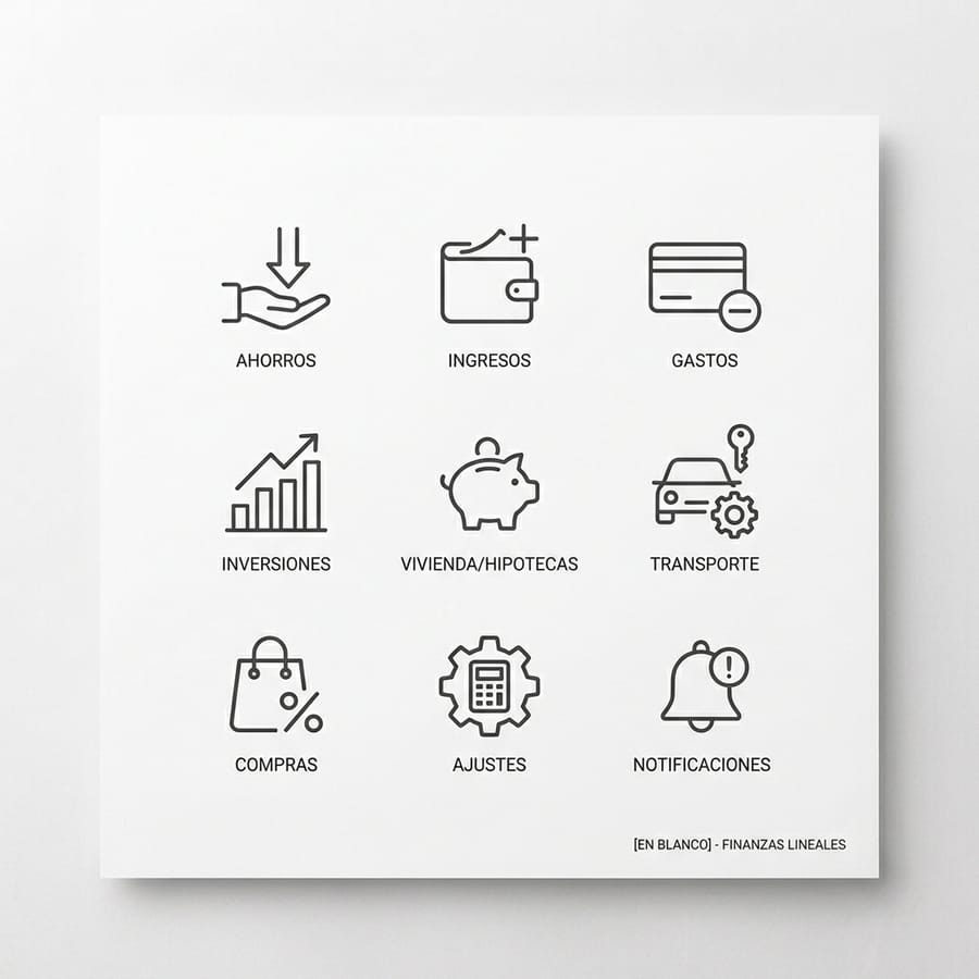 Finanzas Lineales — iconografía