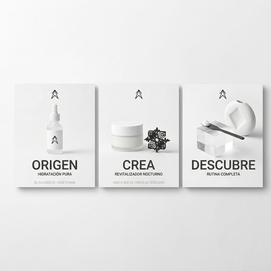 Origen — campaña skincare